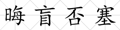 晦盲否塞
