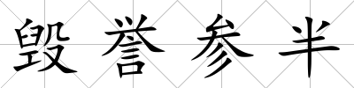 毀譽(yù)參半