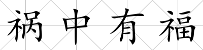 禍中有福