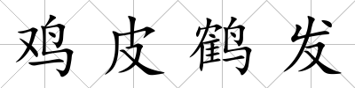 雞皮鶴發(fā)