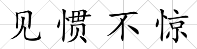 見慣不驚
