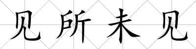 見所未見