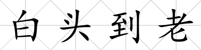 白頭到老