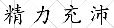 精力充沛
