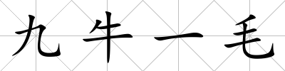 九牛一毛