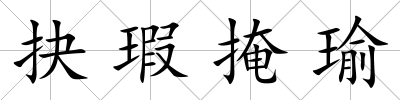 抉瑕掩瑜