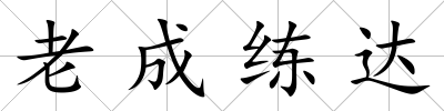 老成練達(dá)