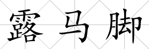 露馬腳