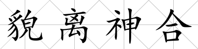 貌離神合
