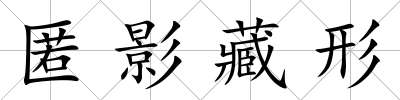 匿影藏形