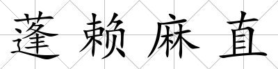 蓬賴麻直