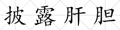 披露肝膽
