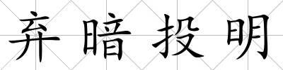 棄暗投明