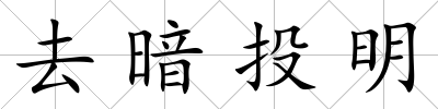 去暗投明