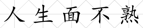 人生面不熟