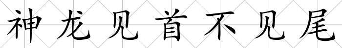神龍見首不見尾