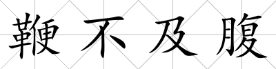 鞭不及腹