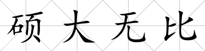 碩大無比