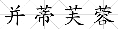 并蒂芙蓉