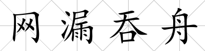 網(wǎng)漏吞舟