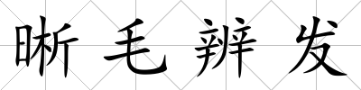 晰毛辨發(fā)
