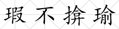 瑕不揜瑜