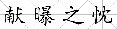 獻曝之忱