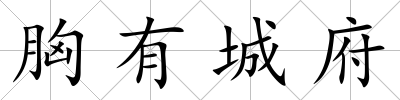 胸有城府