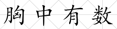 胸中有數(shù)