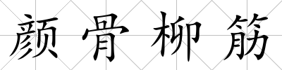 顏骨柳筋