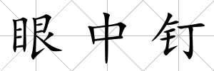 眼中釘