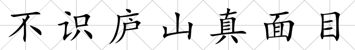 不識廬山真面目