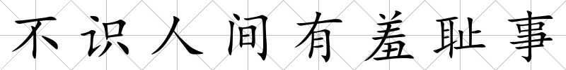 不識人間有羞恥事