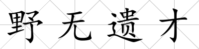 野無遺才