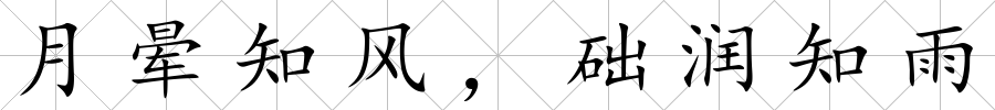 月暈知風，礎(chǔ)潤知雨