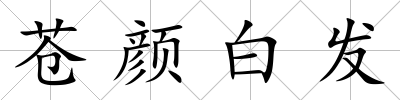 蒼顏白發(fā)