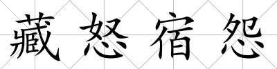 藏怒宿怨