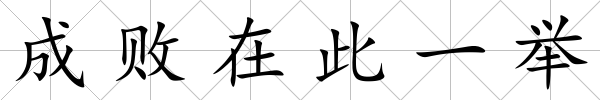 成敗在此一舉