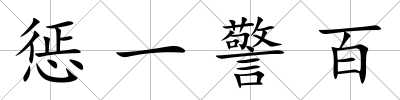 懲一警百