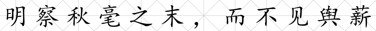 明察秋毫之末，而不見輿薪