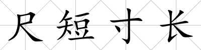 尺短寸長
