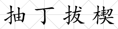 抽丁拔楔