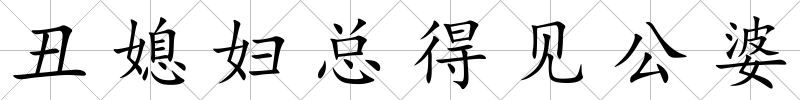 丑媳婦總得見公婆