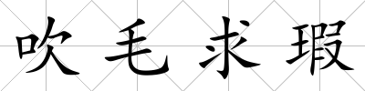 吹毛求瑕