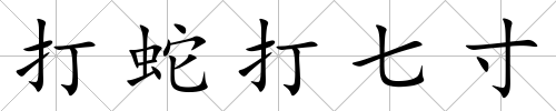 打蛇打七寸