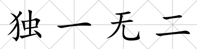 獨一無二