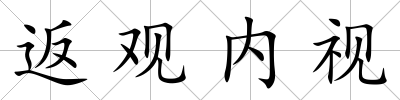 返觀內視