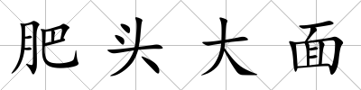 肥頭大面