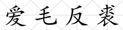 愛毛反裘