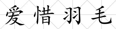 愛惜羽毛